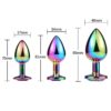 Metal Colorful Anal Plug Anal Expansion Adult Supplies