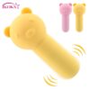 IKOKY 10 Frequency Bullet Vibrating Egg Clitoris Stimulator USB charging G-spot Massager Little Bear Vibrator Sex Toys For Women