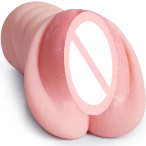 2 in 1 Male Masturbator Sex Toy, Upgraded Realistic Pocket Pussy with