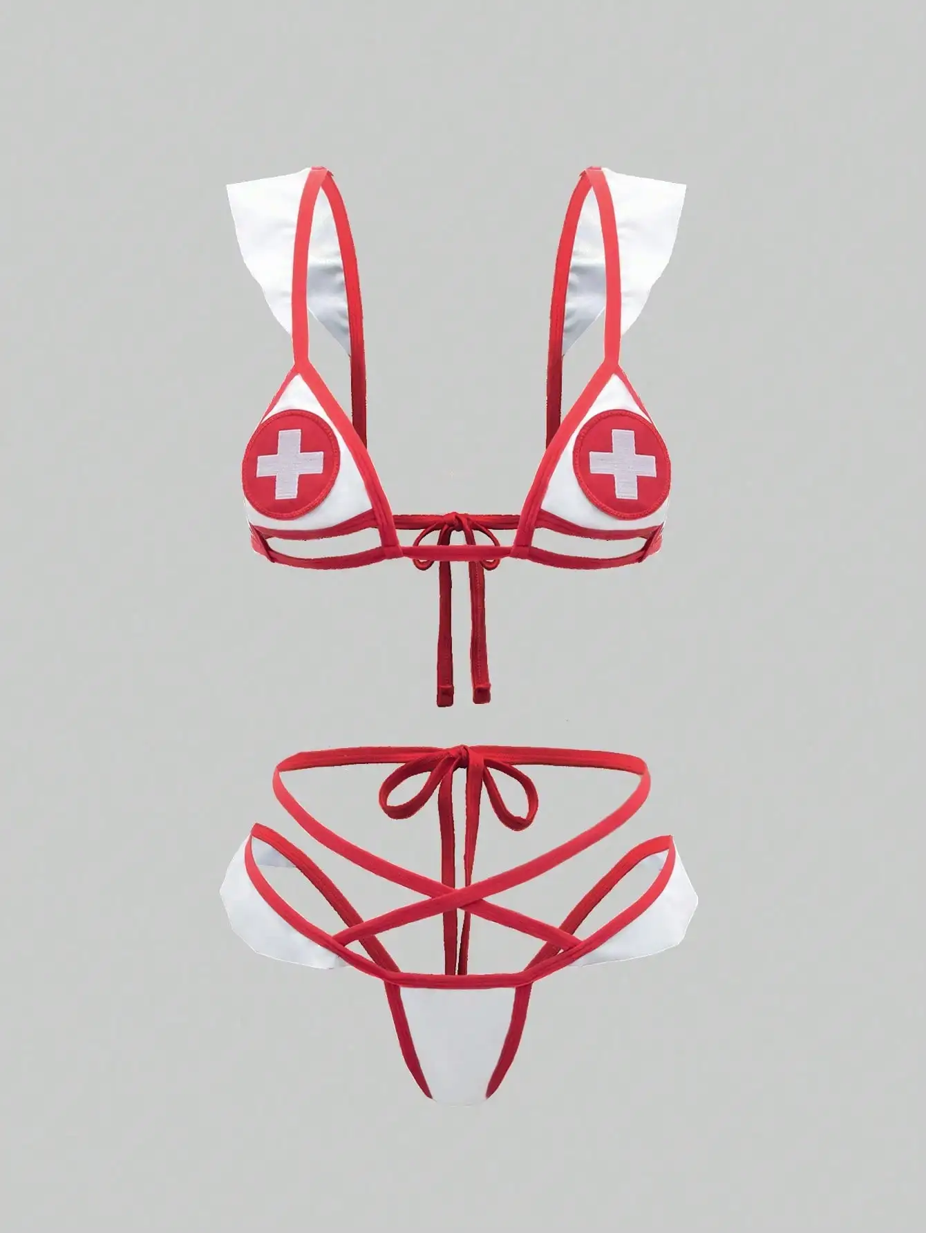 Two Pieces Christmas Stylesexy Lingerie Erotic Lingerie Set With Cross - Image 5