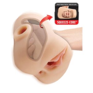 Double Pounder Vibrating Squeeze Stroker