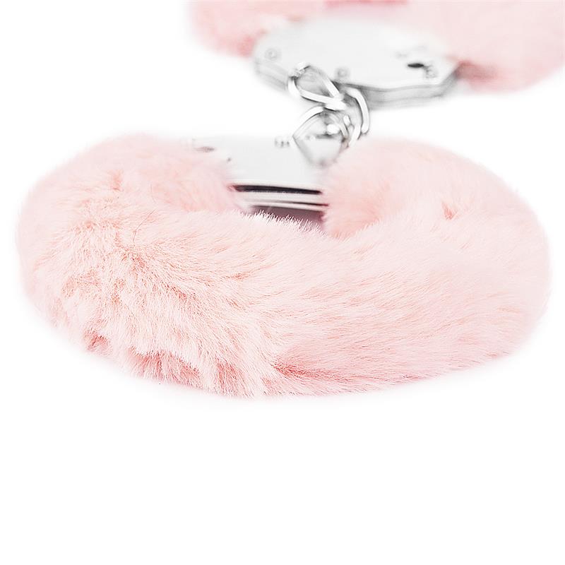 Furry Metal Handcuffs Pink - Image 5