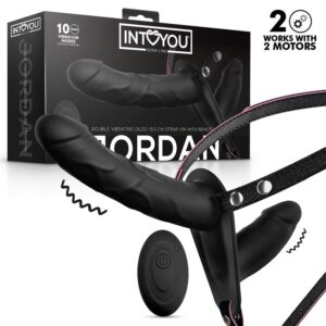 Jordan Strap-on with Double Vibrating Dildo and Remote