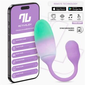 NexEgg Vibrating Egg Double Silicone Layer App Lilac/Pistachio