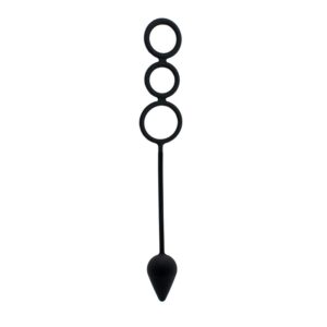 Anal Plug with Penis Rings Silicone