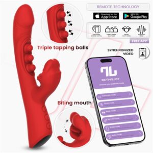 Trixy Vibrator with Tapping, Biting and App