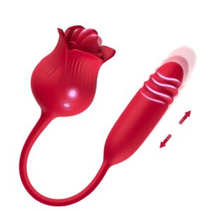 Vibrating Rose with Thrusting and Licking USB