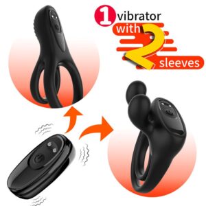 Vrating cock ring set of 2